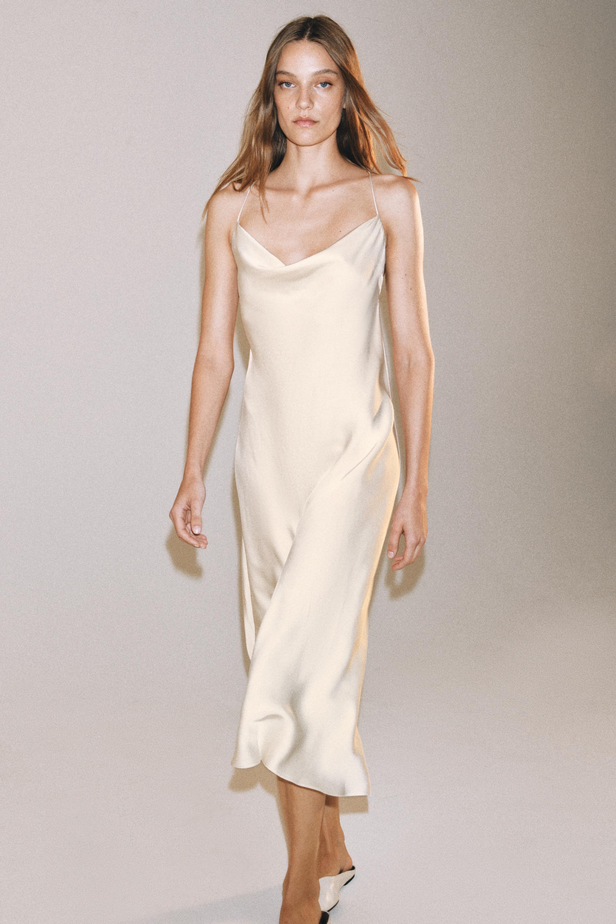 SATIN LINGERIE STYLE DRESS ZW COLLECTION